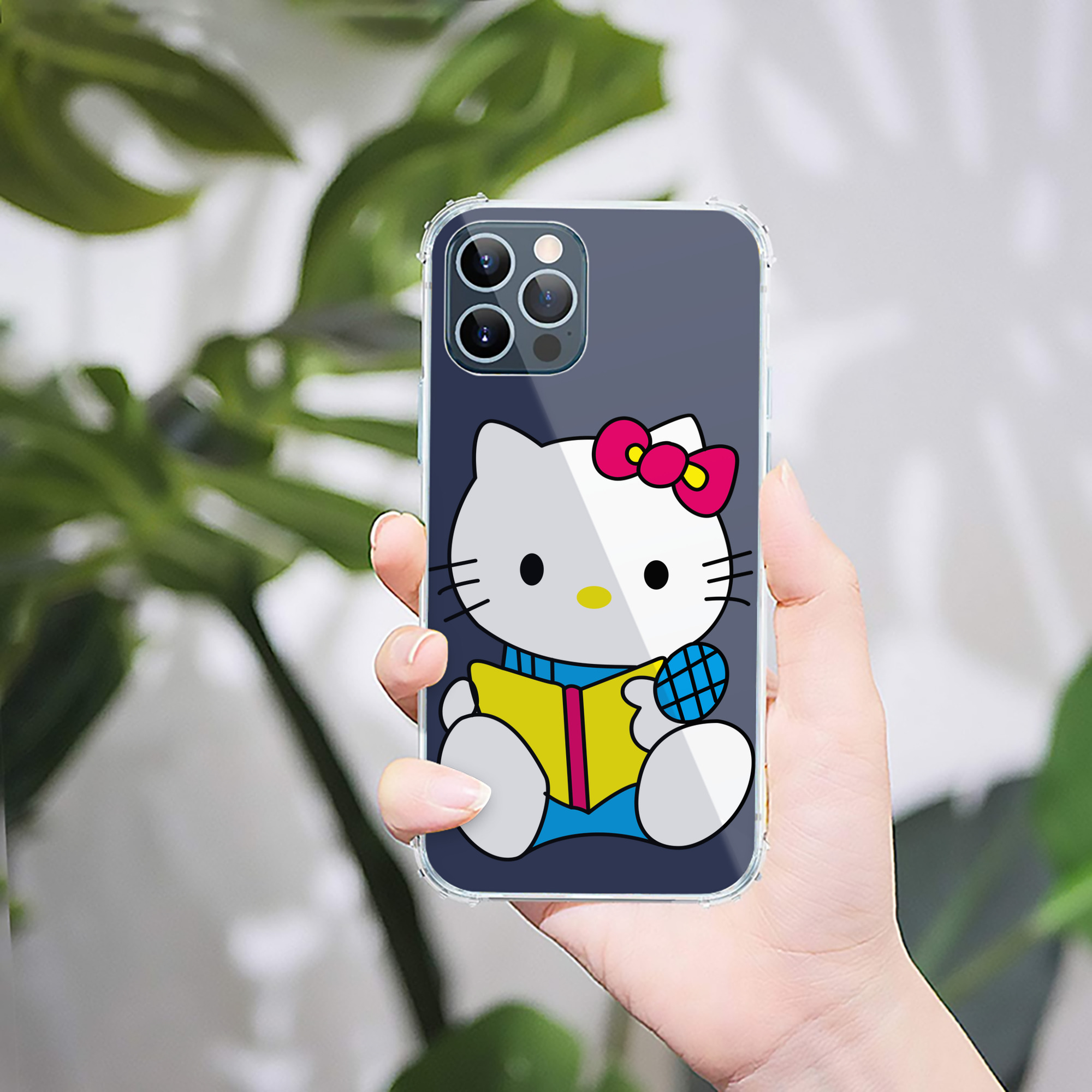 （画像用） Hello Kitty ハローキティ 【iPhone 12シリーズ対応】透明スマホケース（クリアソフトケース）